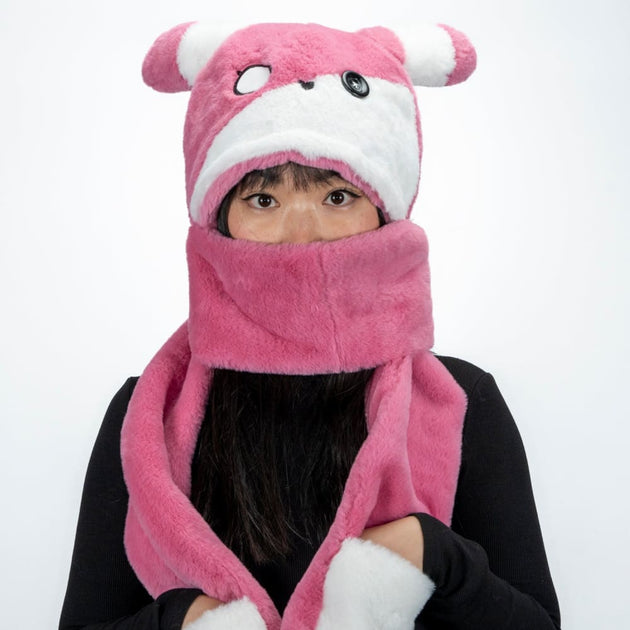 paranoid × allergy Hooded Scarf scoodie-dreadful-bpd-rabbit-