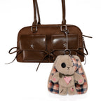 Plushie Dreadfuls - Plaid Love Rabbit Plush Keychain Accessory - Mysterious