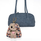 Plushie Dreadfuls - Plaid Love Rabbit Plush Keychain Accessory - Mysterious