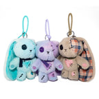 Plushie Dreadfuls - Plaid Love Rabbit Plush Keychain Accessory - Mysterious