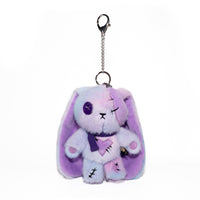 Load image into Gallery viewer, Plushie Dreadfuls - Purple Ice Love Rabbit Plush Keychain Accessory - Mysterious
