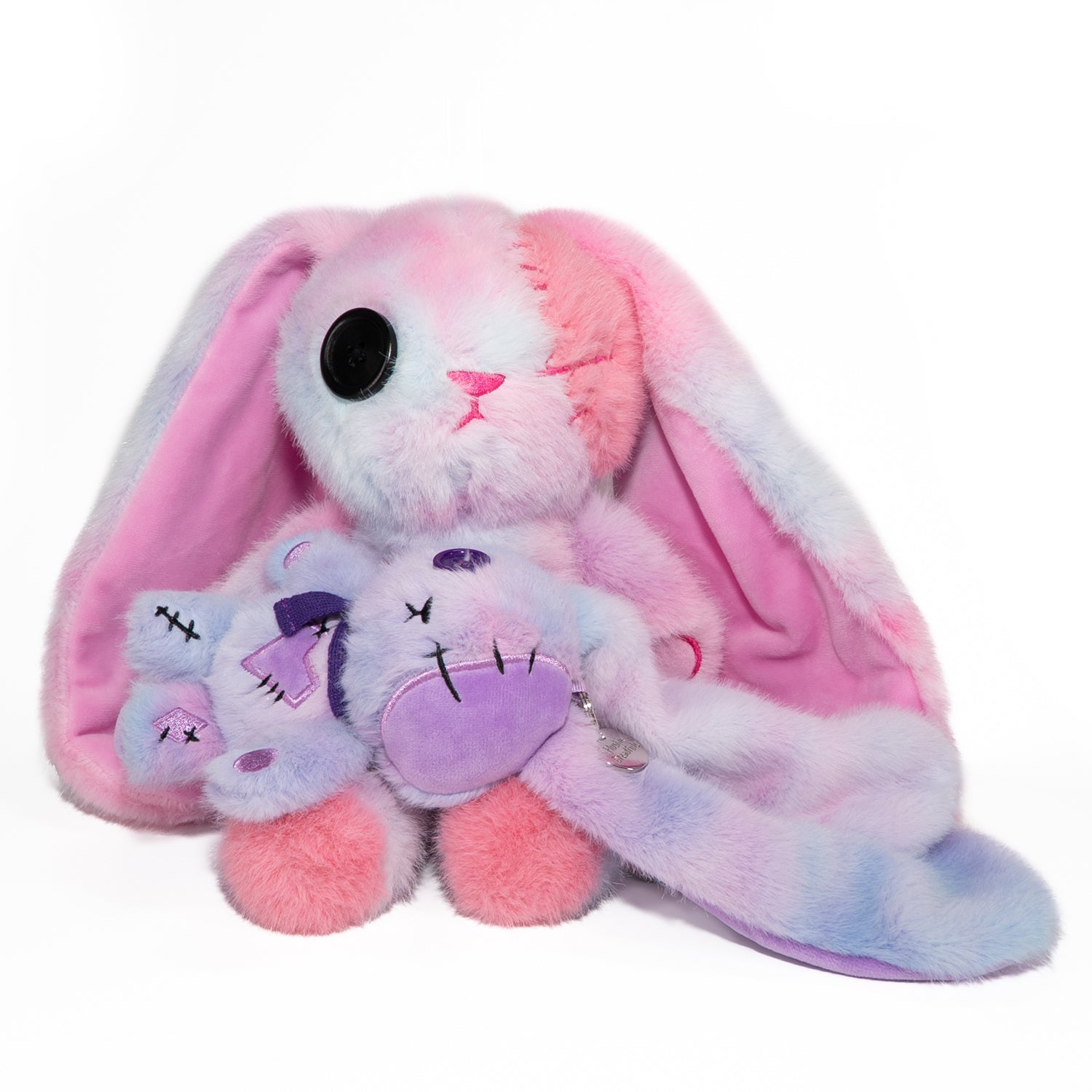 Plushie Dreadfuls - Purple Ice Love Rabbit Plush Keychain Accessory - Mysterious