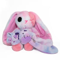Load image into Gallery viewer, Plushie Dreadfuls - Purple Ice Love Rabbit Plush Keychain Accessory - Mysterious
