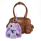 Plushie Dreadfuls - Purple Ice Love Rabbit Plush Keychain Accessory - Mysterious
