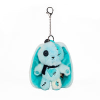 Load image into Gallery viewer, Plushie Dreadfuls - Blue Ice Love Rabbit Plush Keychain Accessory - Mysterious
