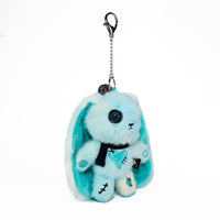 Load image into Gallery viewer, Plushie Dreadfuls - Blue Ice Love Rabbit Plush Keychain Accessory - Mysterious
