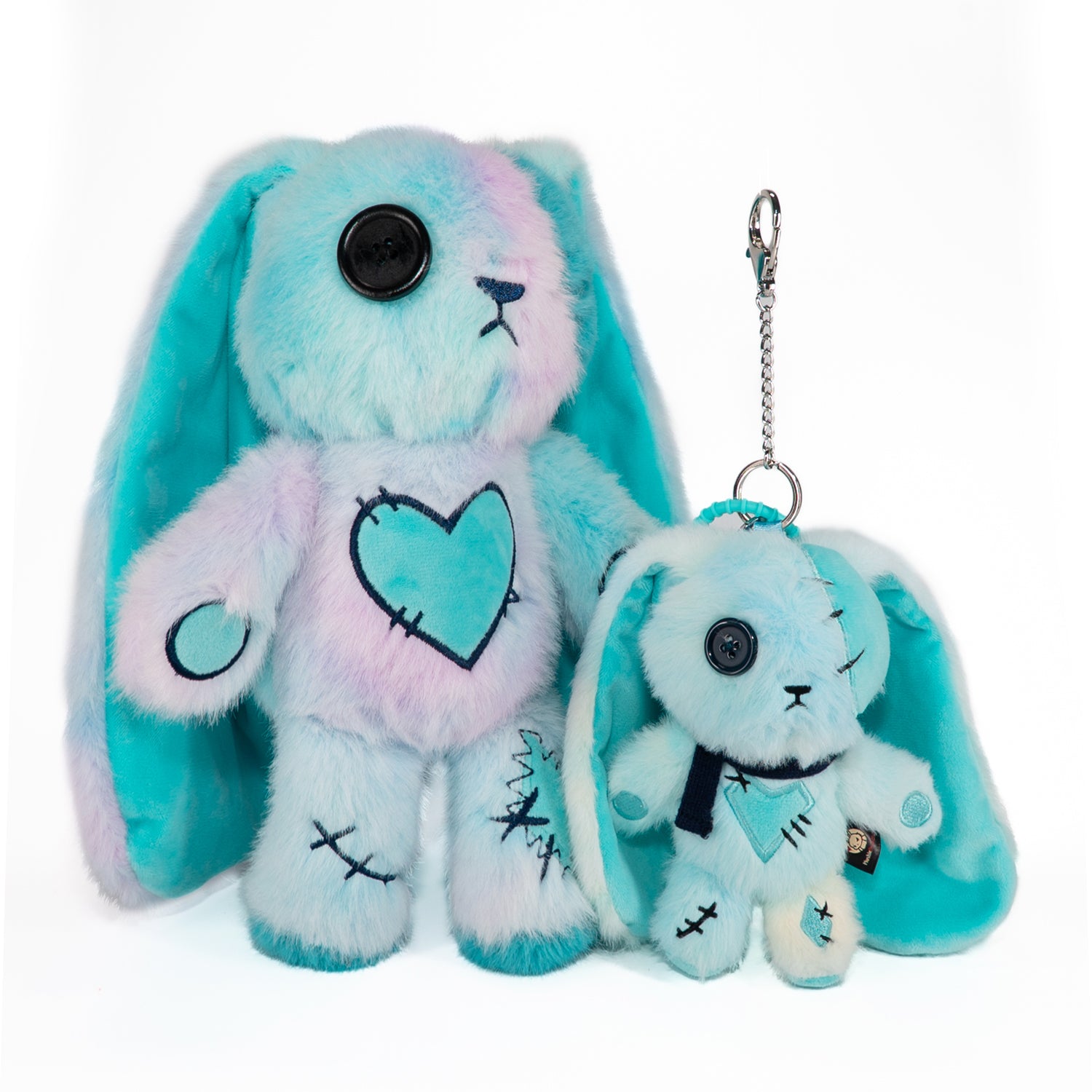 Plushie Dreadfuls - Blue Ice Love Rabbit Plush Keychain Accessory - Mysterious