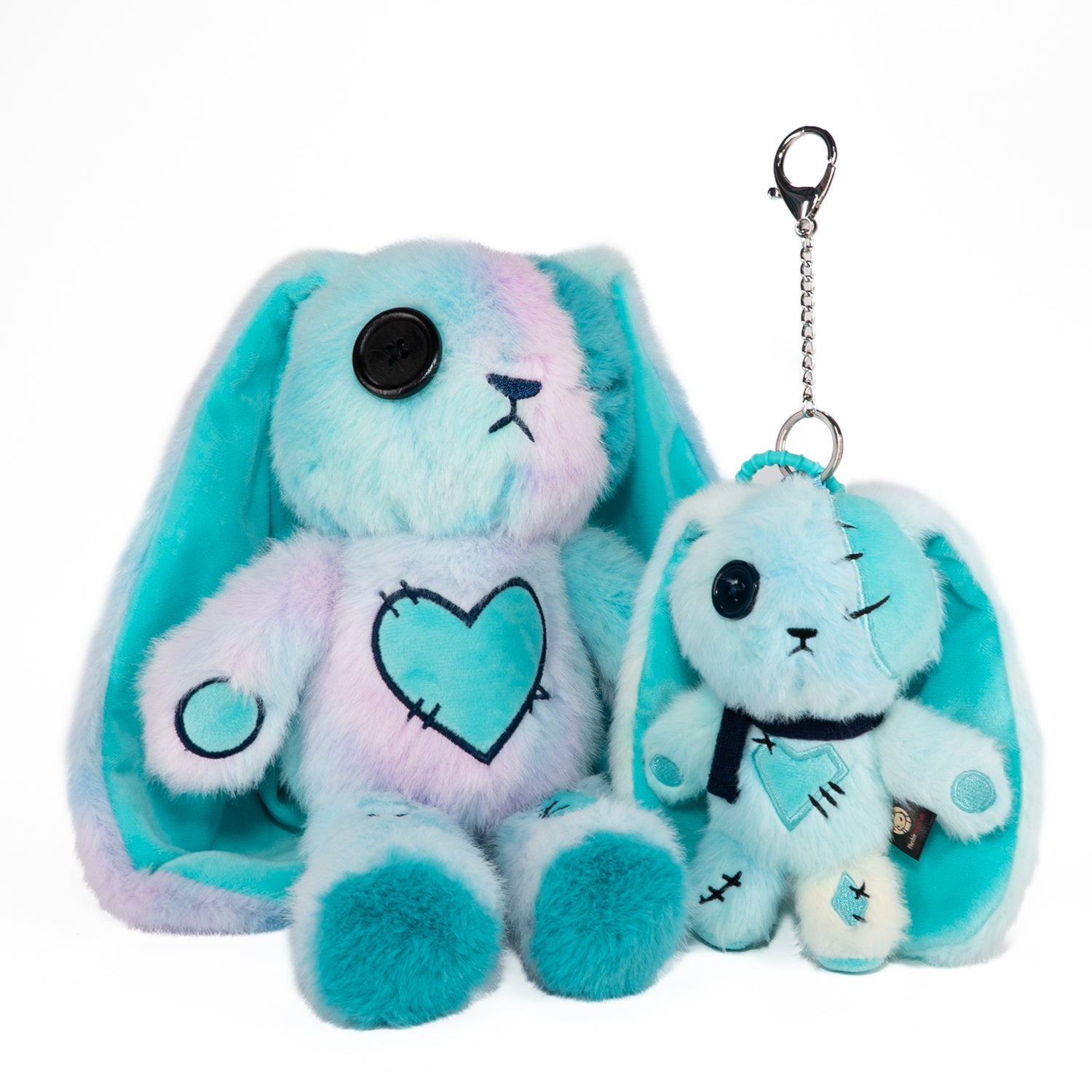 Plushie Dreadfuls - Blue Ice Love Rabbit Plush Keychain Accessory - Mysterious