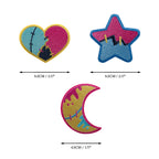 Plushie Dreadfuls - Stitched Together From The Night Sky Iron-on Patch Set