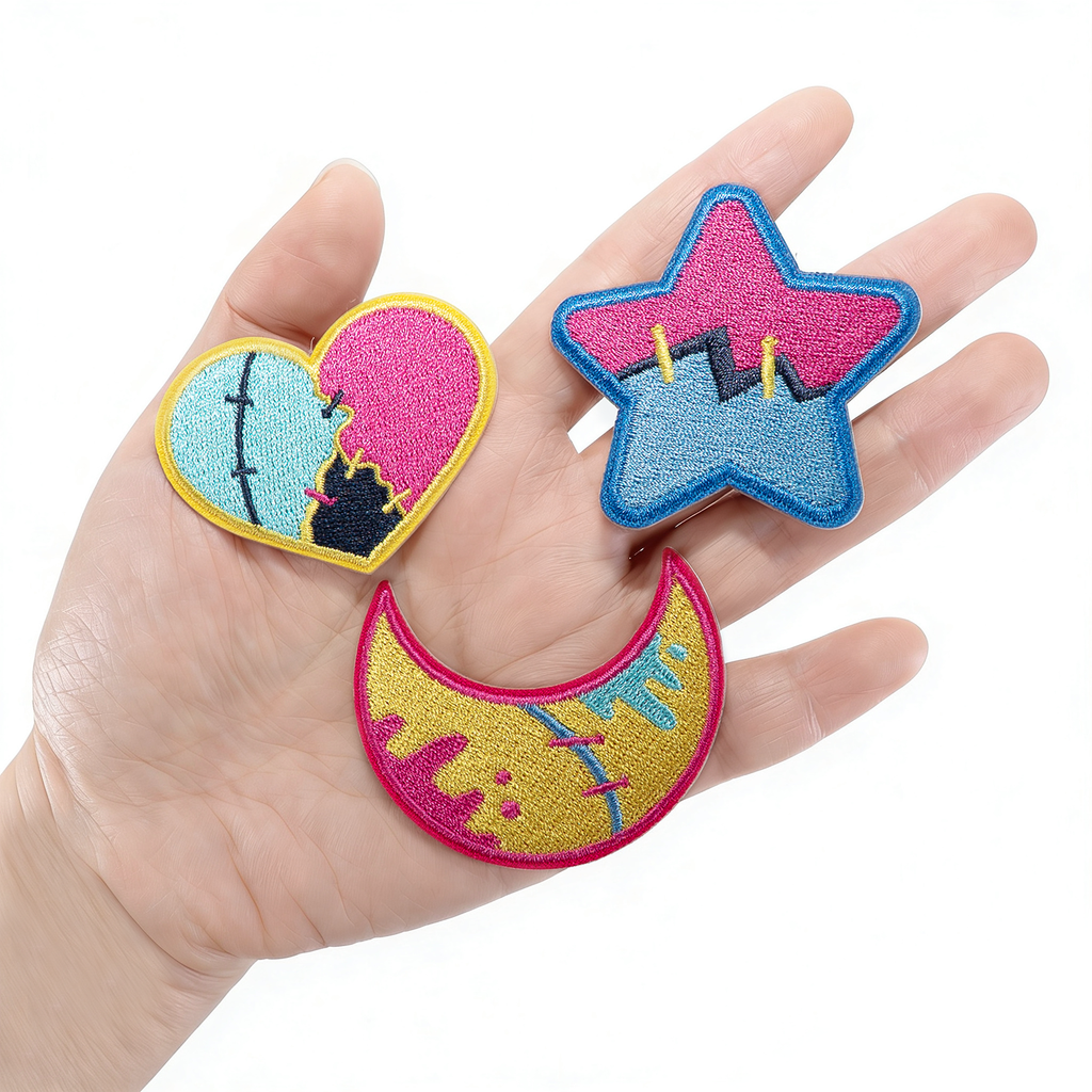 Plushie Dreadfuls - Stitched Together From The Night Sky Iron-on Patch Set