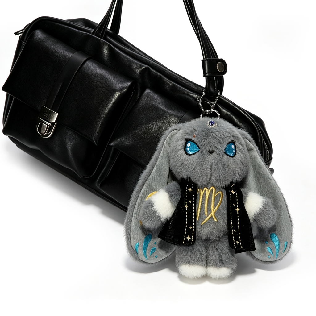 Virgo Rabbit Plush Keychain