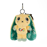 Load image into Gallery viewer, Plushie Dreadfuls - Autism Rabbit Plush Keychain Accessory - Mysterious
