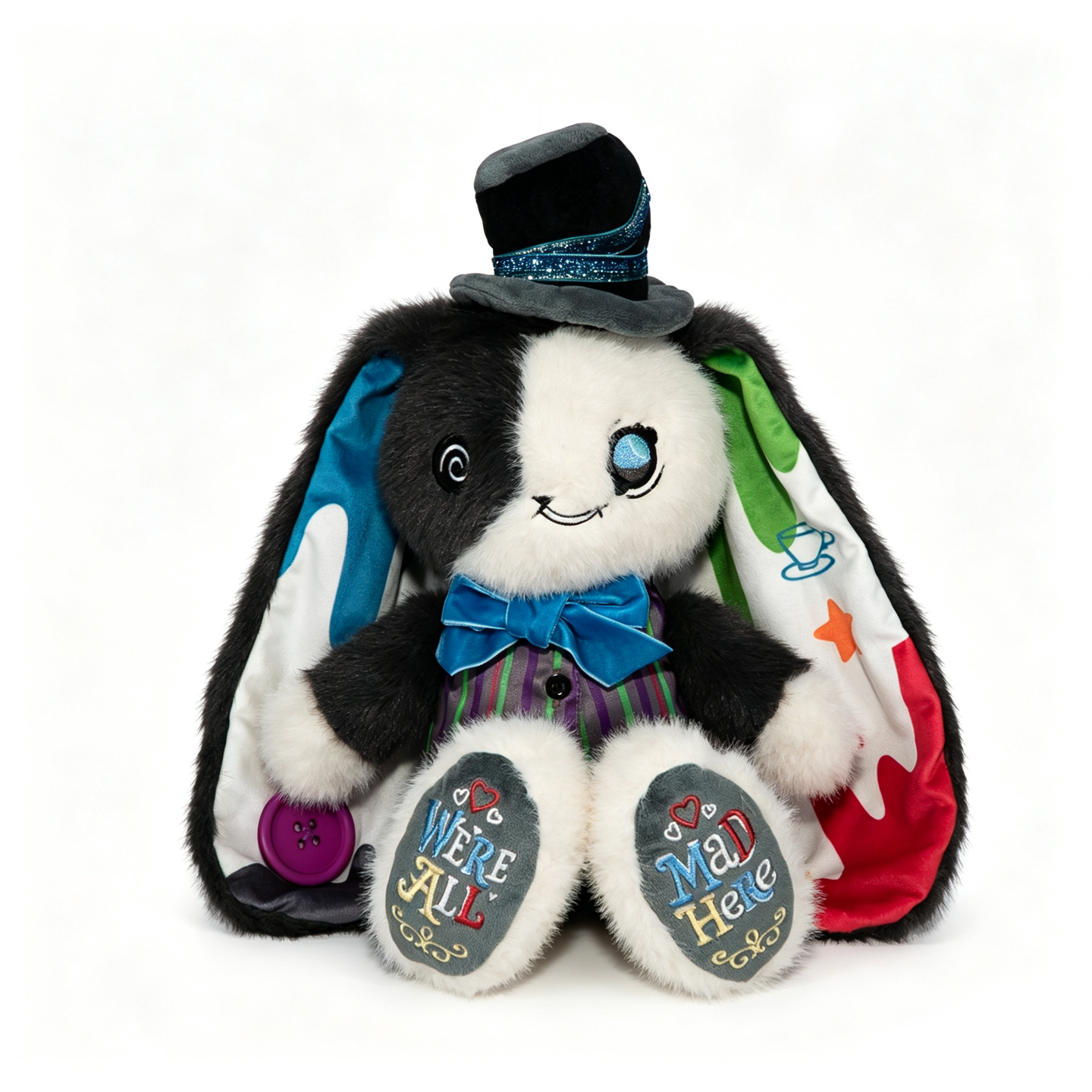 Victorian McGee's ADHD Acceptance Mad Hatter Hare Plush Stuffed Animal