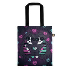 A tote bag with two cartoon bunnies—your perfect emotional support bunny and a sweet mental health gift for anyone.