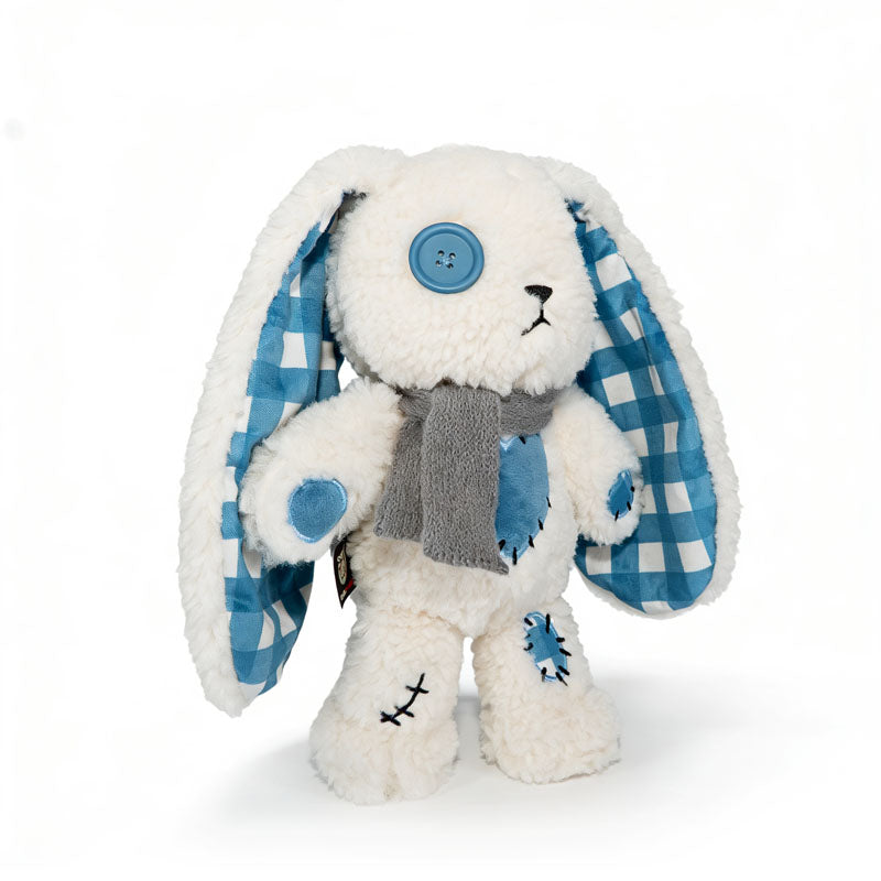 Plushie Dreadfuls - Blue Plaid Love Rabbit - Plush Stuffed Animal