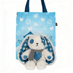 Plushie Dreadfuls - Blue Plaid Love Rabbit - Plush Stuffed Animal