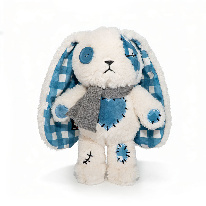 Plushie Dreadfuls - Blue Plaid Love Rabbit - Plush Stuffed Animal