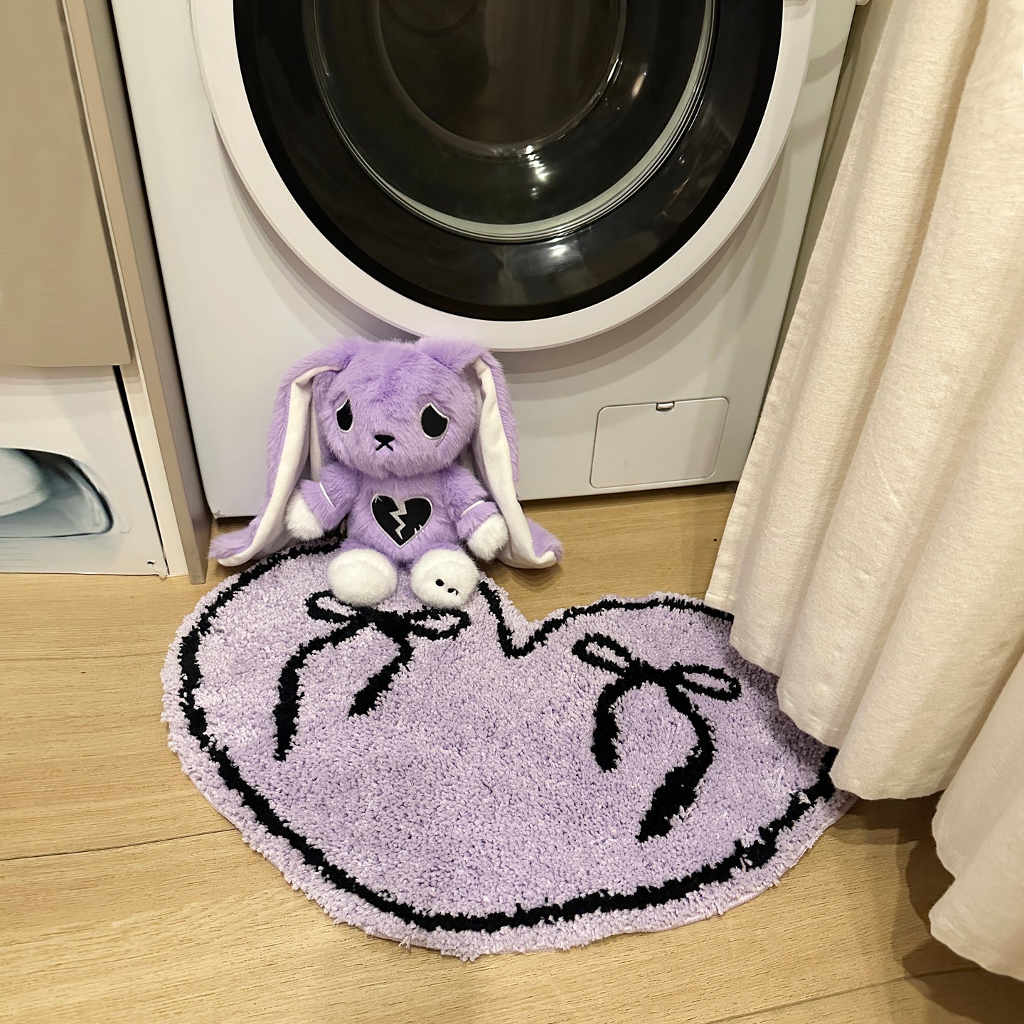 Goth Girl Ribbon Rug