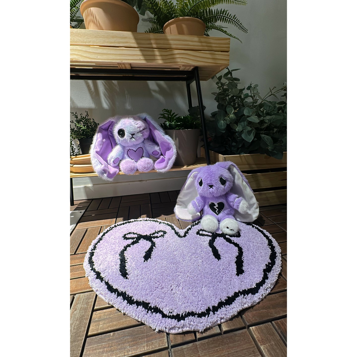 Goth Girl Ribbon Rug