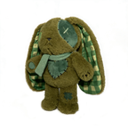 Plushie Dreadfuls - Lucky Green Plaid Love Rabbit - Plush Stuffed Animal