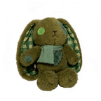 Plushie Dreadfuls - Lucky Green Plaid Love Rabbit - Plush Stuffed Animal