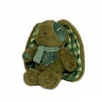 Plushie Dreadfuls - Lucky Green Plaid Love Rabbit - Plush Stuffed Animal