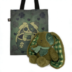 Plushie Dreadfuls - Lucky Green Plaid Love Rabbit - Plush Stuffed Animal