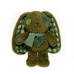 Plushie Dreadfuls - Lucky Green Plaid Love Rabbit - Plush Stuffed Animal