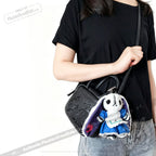 Alice in Wonderland Leather Bag with Plush Keychain - Ita Bag