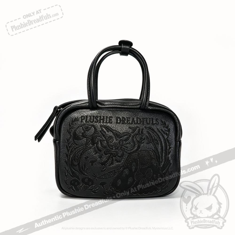 Alice in Wonderland Leather Bag with Plush Keychain - Ita Bag