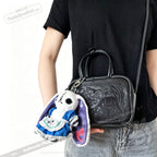 Alice in Wonderland Leather Bag with Plush Keychain - Ita Bag