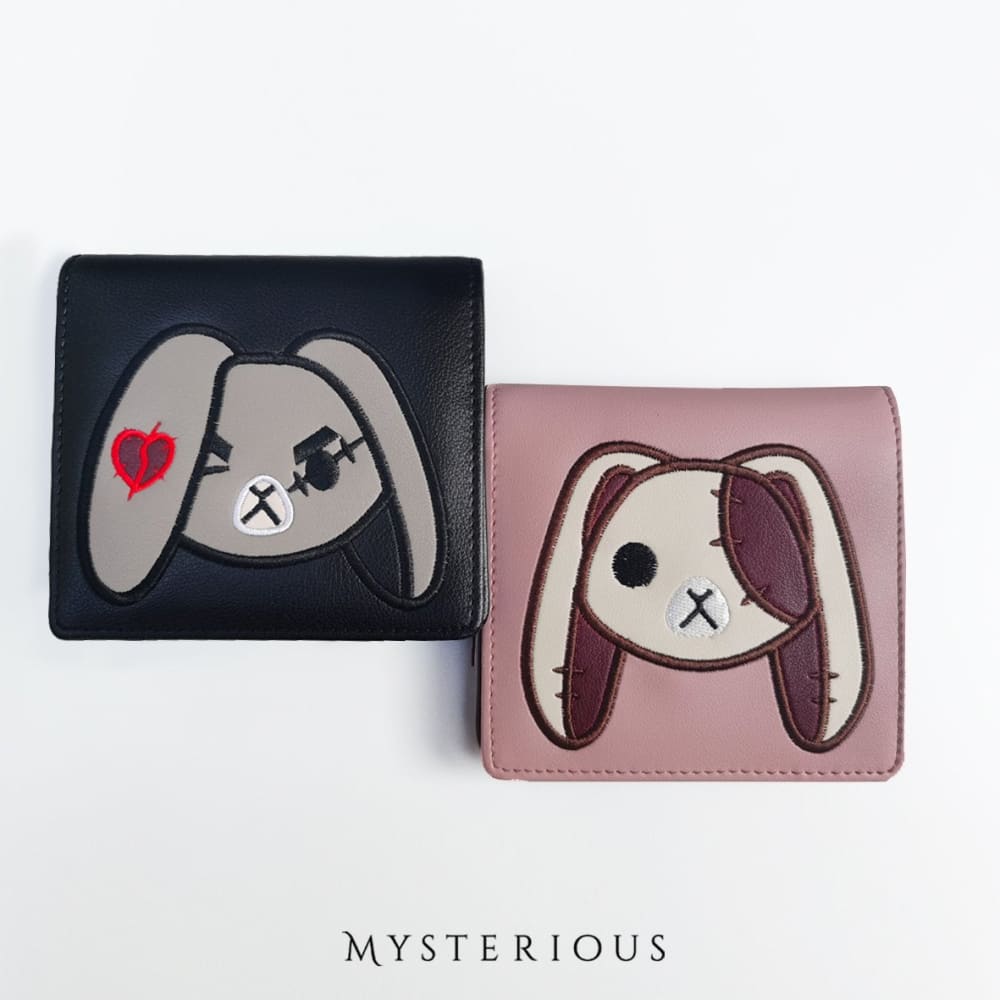 Angry and Love Rabbit Leather Wallet - Mysterious