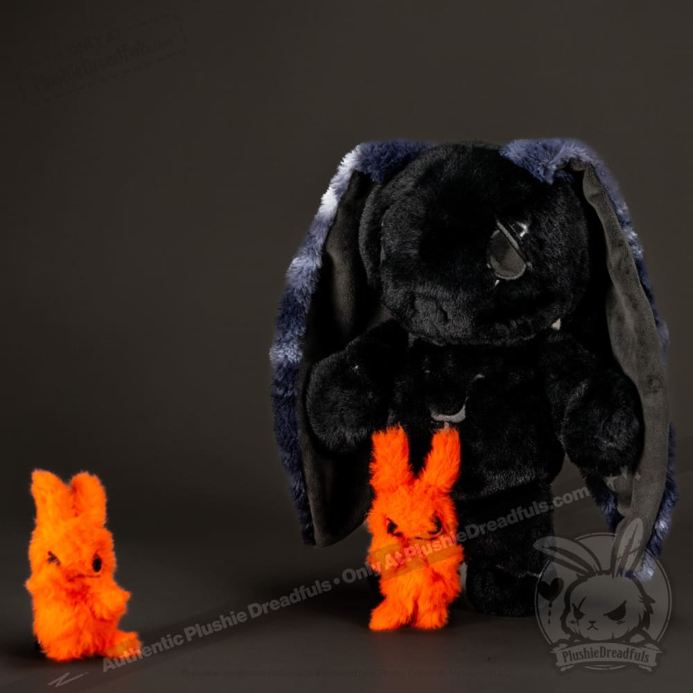 Plushie Dreadfuls - Anxiety Rabbit (Black Limited Edition) Plush Stuffed Animal Plush