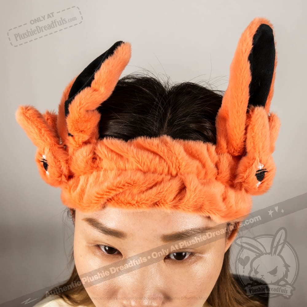 Anxiety Rabbit Plush Headband Set - Mysterious