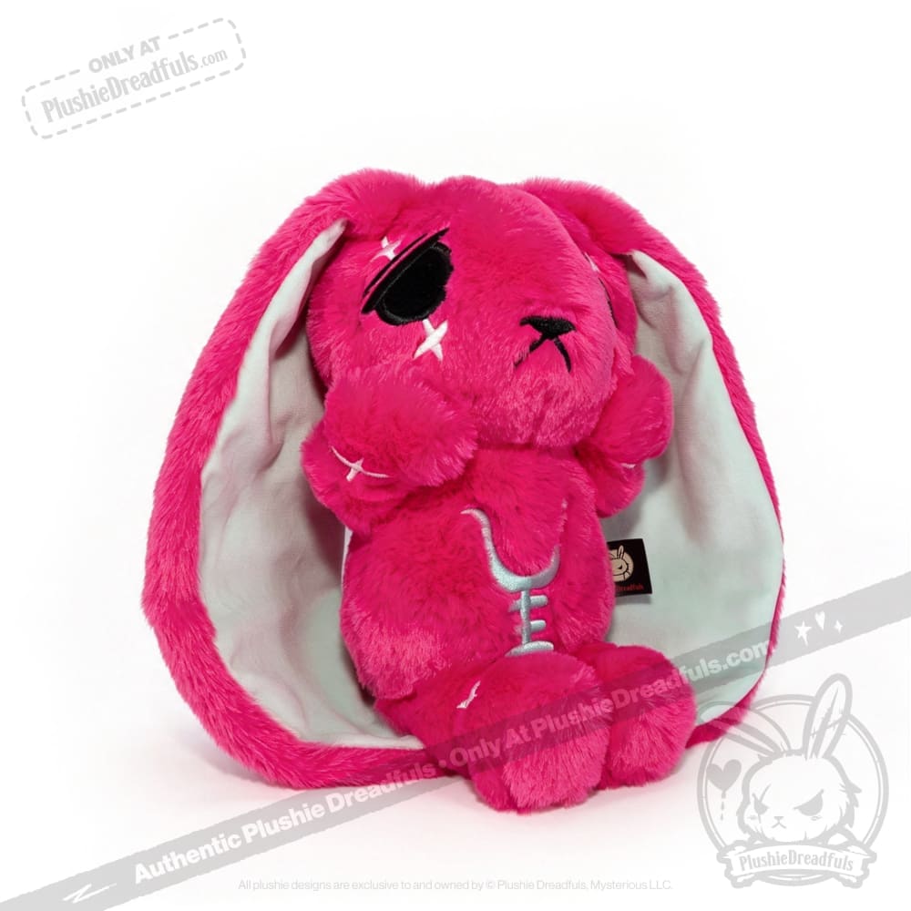 Anxiety Rabbit Hot Pink and Mint Limited Edition - Plush Stuffed Animal - plush