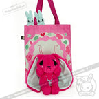 Anxiety Rabbit Hot Pink and Mint Limited Edition - Plush Stuffed Animal - plush