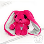 Anxiety Rabbit Hot Pink and Mint Limited Edition - Plush Stuffed Animal - plush