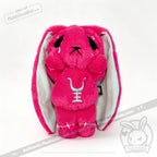Anxiety Rabbit Hot Pink and Mint Limited Edition - Plush Stuffed Animal - plush