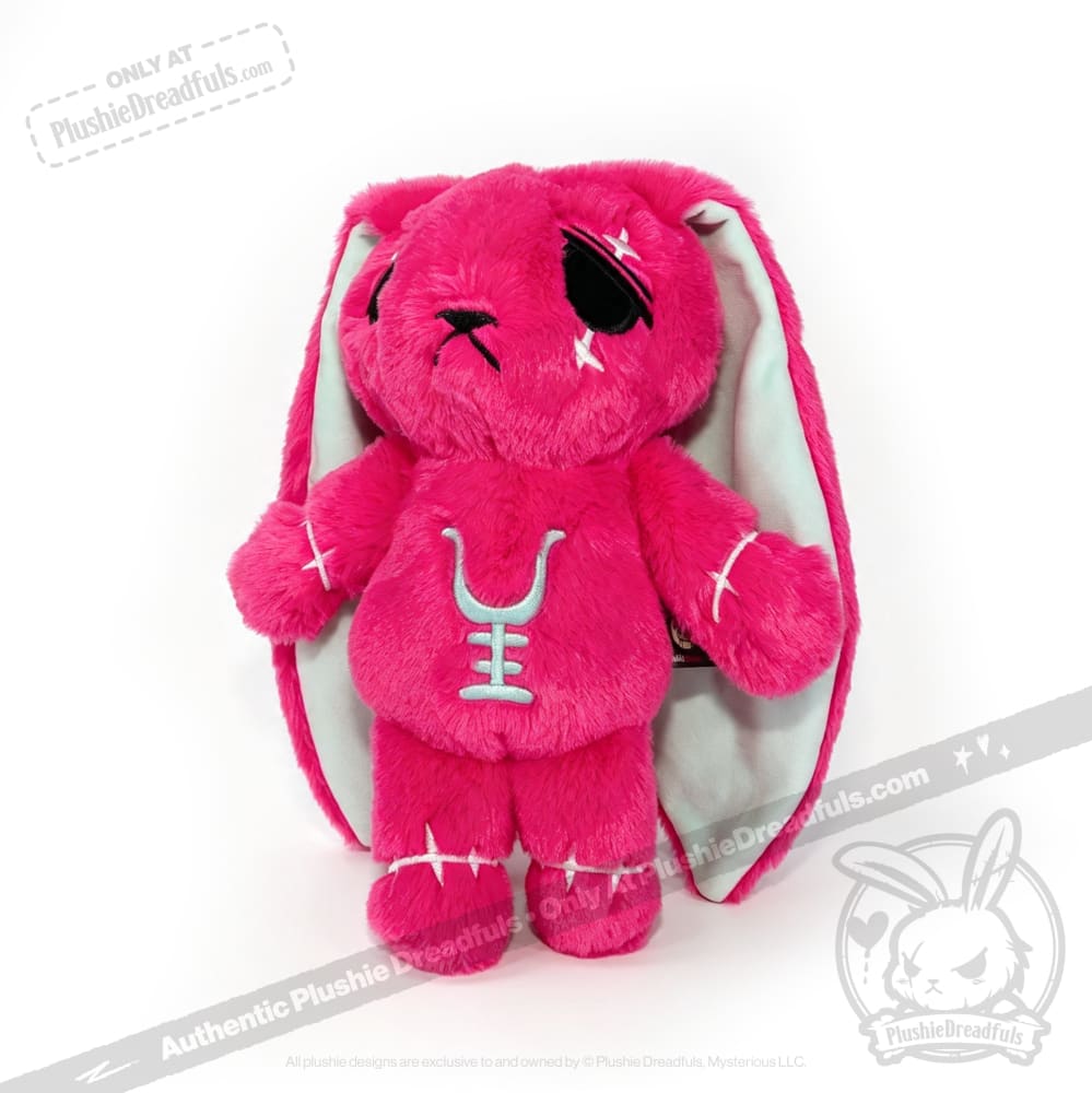 Anxiety Rabbit Hot Pink and Mint Limited Edition - Plush Stuffed Animal - plush