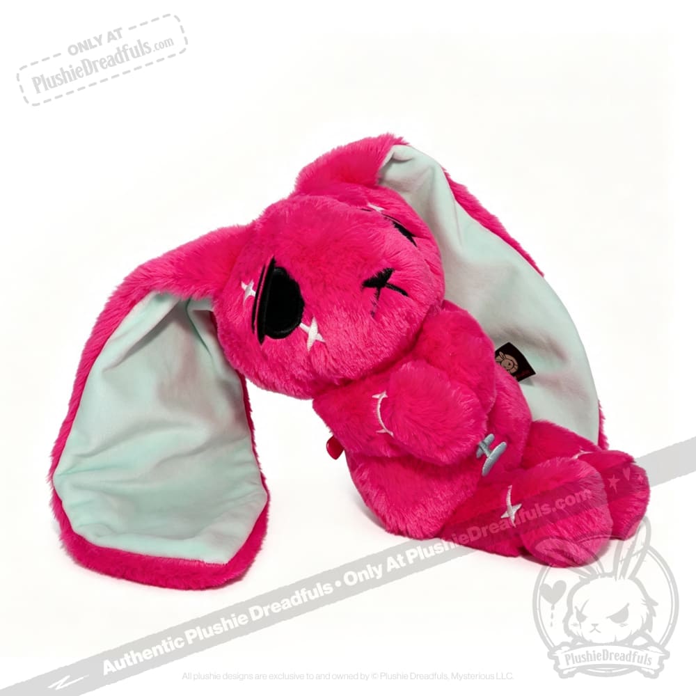 Anxiety Rabbit Hot Pink and Mint Limited Edition - Plush Stuffed Animal - plush