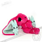 Anxiety Rabbit Hot Pink and Mint Limited Edition - Plush Stuffed Animal - plush