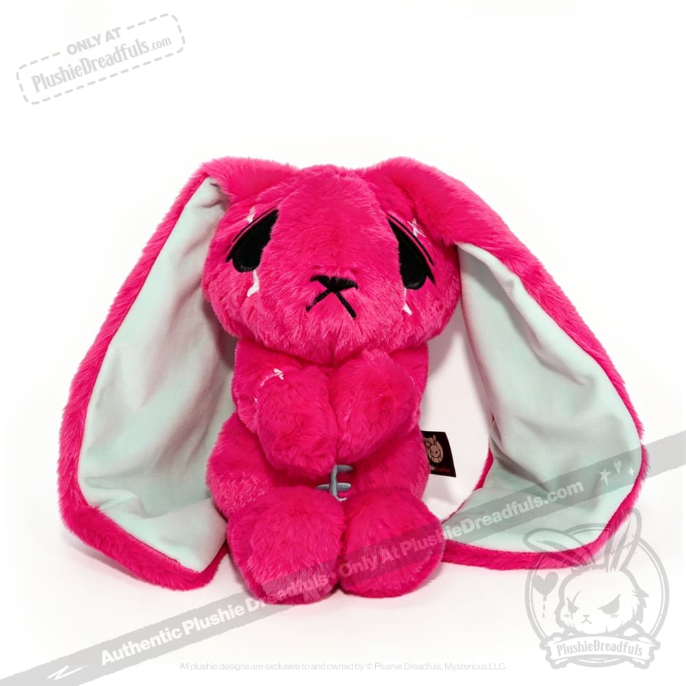 Anxiety Rabbit Hot Pink and Mint Limited Edition - Plush Stuffed Animal - plush
