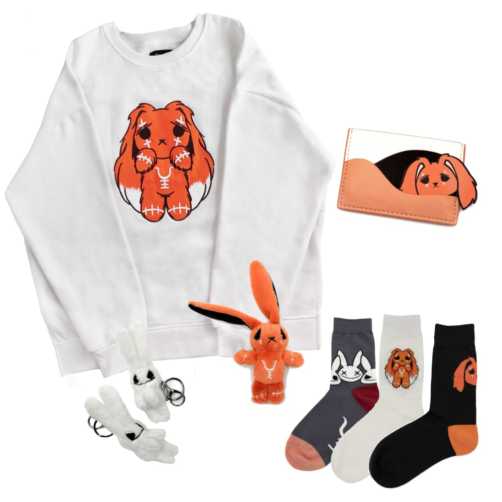 Anxiety Rabbit Pullover Set - Mysterious