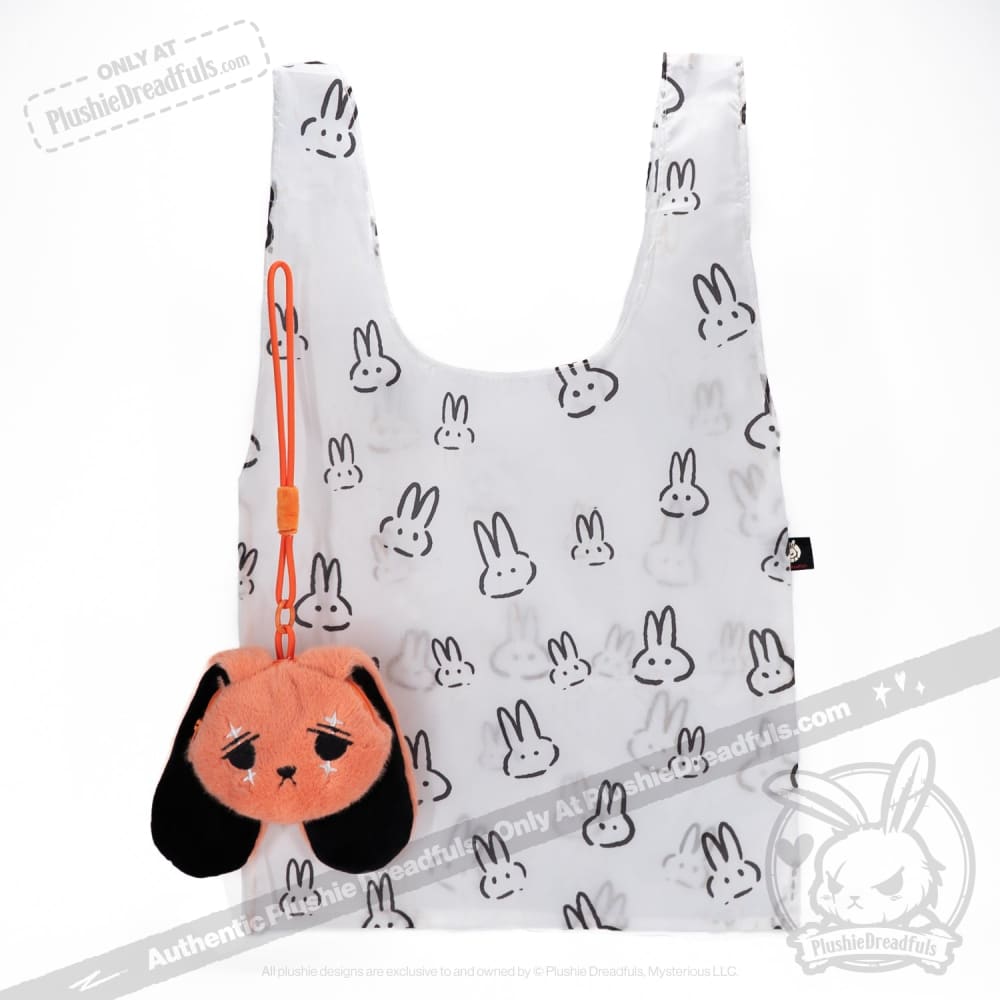 Plushie Dreadfuls - Anxiety Rabbit Reusable Shopping Bag Accessory Shopping Bag