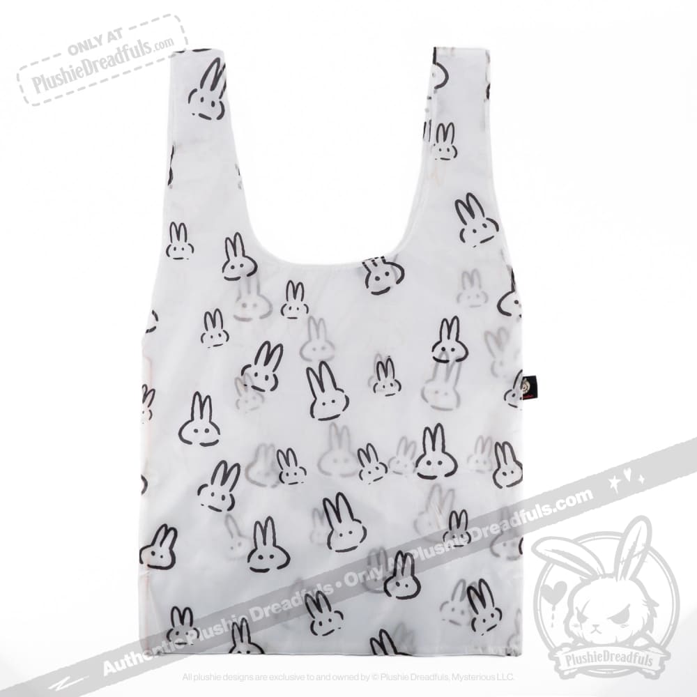 Plushie Dreadfuls - Anxiety Rabbit Reusable Shopping Bag Accessory Shopping Bag