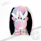 Plushie Dreadfuls - Anxiety Rabbit Tie Dye Limited Edition - Plush Stuffed Animal plush