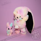 Plushie Dreadfuls - Anxiety Rabbit Tie Dye Limited Edition - Plush Stuffed Animal plush