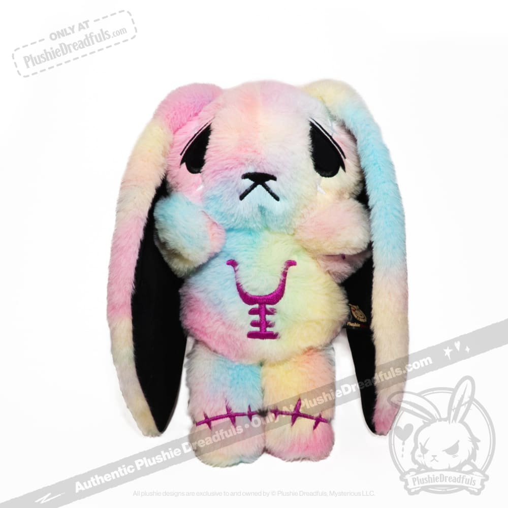 Plushie Dreadfuls - Anxiety Rabbit Tie Dye Limited Edition - Plush Stuffed Animal plush