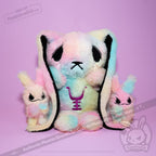 Plushie Dreadfuls - Anxiety Rabbit Tie Dye Limited Edition - Plush Stuffed Animal plush