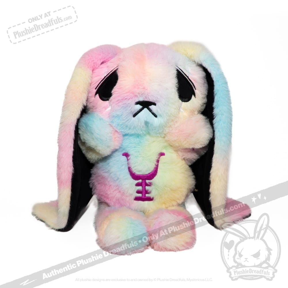 Plushie Dreadfuls - Anxiety Rabbit Tie Dye Limited Edition - Plush Stuffed Animal plush